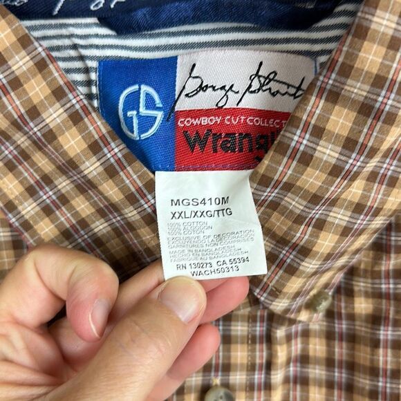 Wrangler George Strait Collection Button Down Shirt Mens Size XXL Long Sleeve - Picture 4 of 7